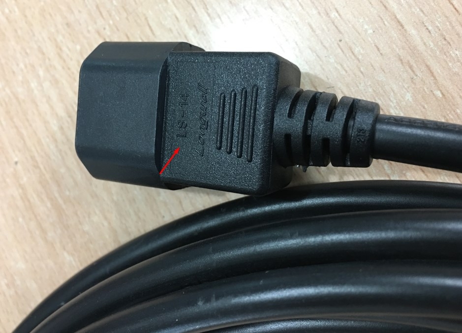 Dây Nguồn Máy Chủ Chính Hãng Dell PowerEdge Server Longwell LS-14 LS-60 AC POWER CORD IEC60320 IEC C13 to C14 10A 250V 3x1.0mm Length 4M