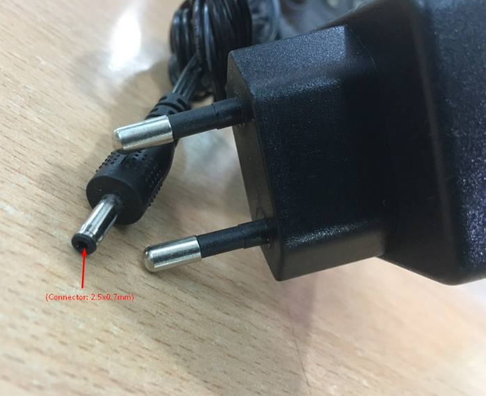 Adapter ORIGINAL F12W-050200SPAVA 5V 2A 10W for Android Smart TV Box & Camera IP Connector Size 3.5mm x 1.35mm