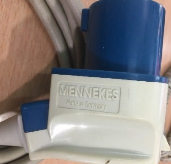 Dây nguồn Mennekes IP44 Blue Cable Mount 3P 1411 16A Commando to C19 UPS Length 3M