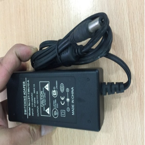 Adapter Original LST-T36U12-A 12V 3A For Camera Connector Size 5.5mm x 2.1mm