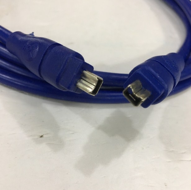Cáp IEEE 1394a FireWire 400 Cable 4 Pin to 4 Pin Blue Length 1.8M