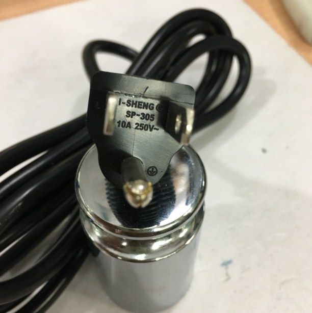 Dây Nguồn I-SHENG SP-305 IS-14 NEMA 5-15P to C13 AC Power Cord 10A 250V 3x0.75mm² 18AWG Length 1.9M