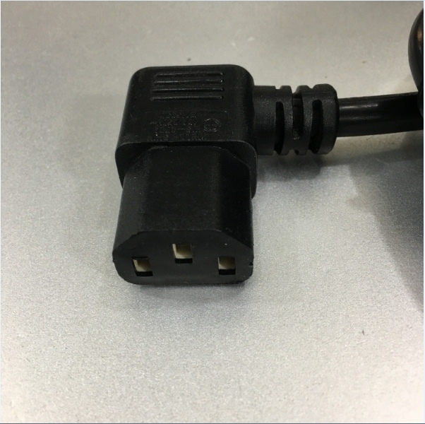 Dây Nguồn Máy Chủ Vuông Góc Trái 90 Độ Computer Server Cable Power Cord Left Angle IEC C13 to C14 WELL SHIN WS-002A WS-003 10A 250V 18AWG 3x1.0mm² For Rack Mount PDU UPS Length 3.5M