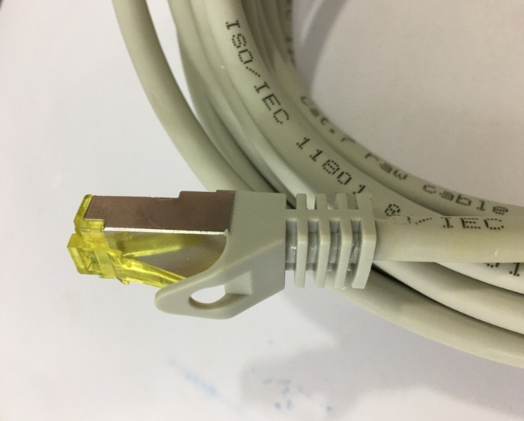 Dây Nhẩy CSL-Computer CAT7 S/FTP AWG26 Netzwerkkabel Gigabit Ethernet LAN Kabel 10000 Mbit/s Patch Cord Straight-Through Cable PVC Jacketed Grey Length 5M