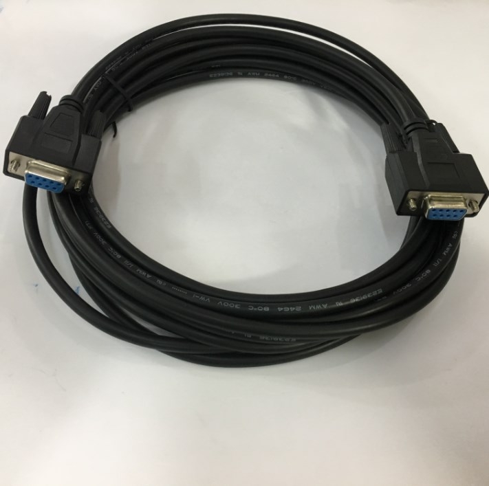 Cáp Lập Trình Cho PLC Delta DVP Series/HMI/TP Với PC UC-PRG030-10A 3M Cable Serial Communication RS232 Null Modem DB9 Female to DB9 Female Multi Conductor Black