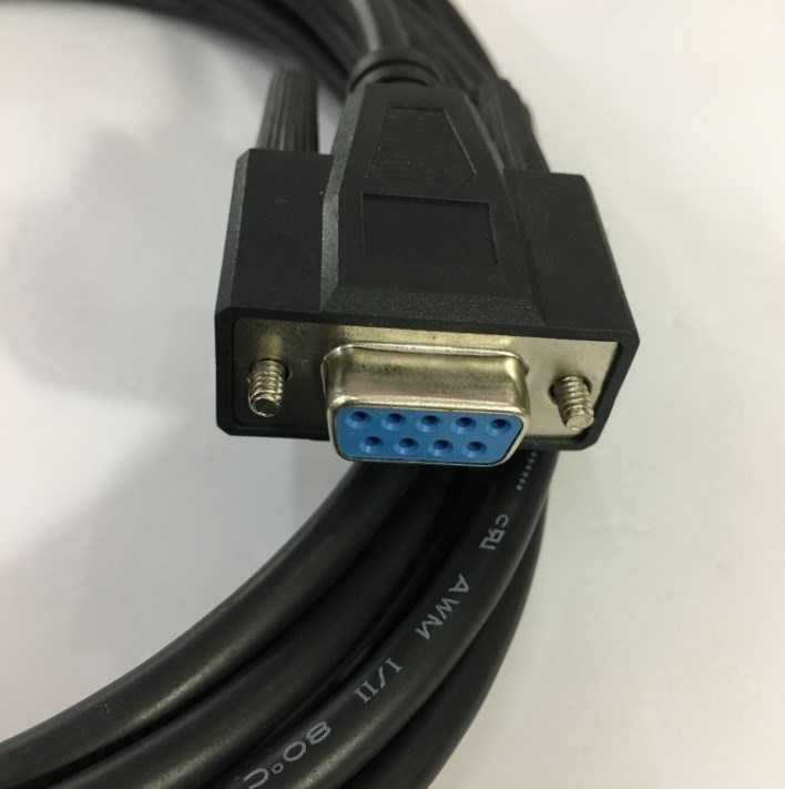 Cáp Cổng Com RS232 Hai Đầu Âm Dây Thẳng Chất Lượng Cao DB9 Extension Cable Straight Through RS232 DB9 Female to DB9 Female Black Length 3M