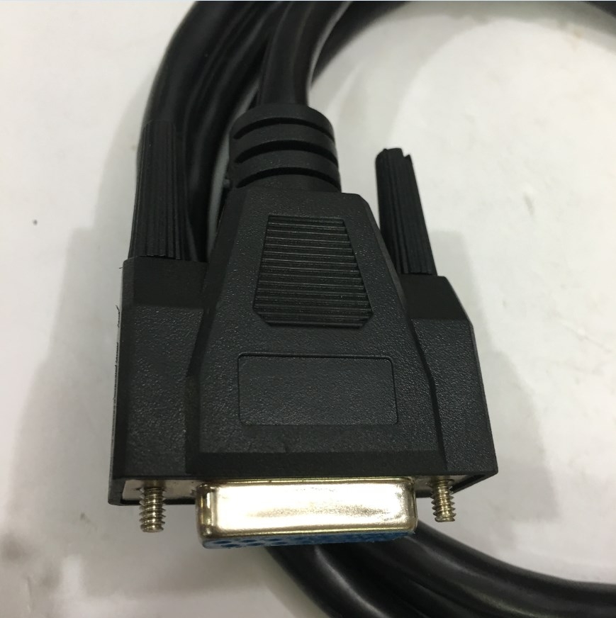 Cáp Điều Khiển RS232 DB9 Female to DB15 Female 2 Row 15Pin 28AWG Cable Black Length 1.5M