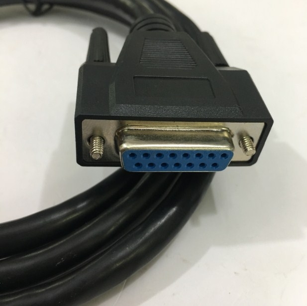 Cáp Điều Khiển RS232 DB25 Female to DB15 Female 2 Row 15Pin 28AWG Cable Black Length 1.5M