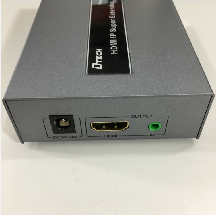 Chuyển Tín Hiệu HDMI to LAN DTECH DT-7046S HDMI IP EXTENDER 120M PLUS ADAPTER SENDER