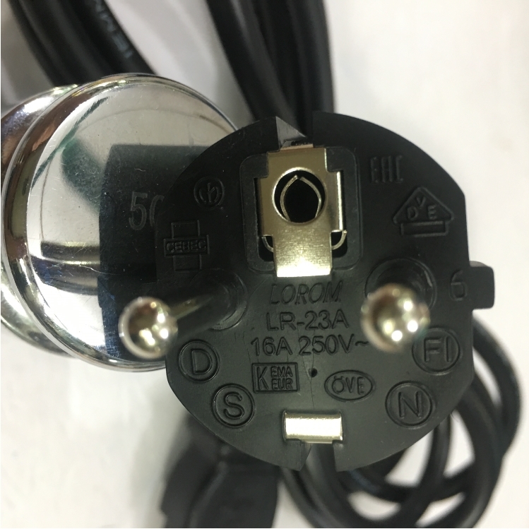 Dây Nguồn Cisco 72-0460 LOROM LR-023A LR-03B Chuẩn 2 Chân Đầu Tròn AC Power Cord Schuko CEE7 Euro Plug to C13 10A 250V 3x1.0mm² For Máy Chủ IBM DELL HP LENOVO Thiết Bị Mạng Cisco Huawei Và Thiết Bị Y Tế Length 2.5M