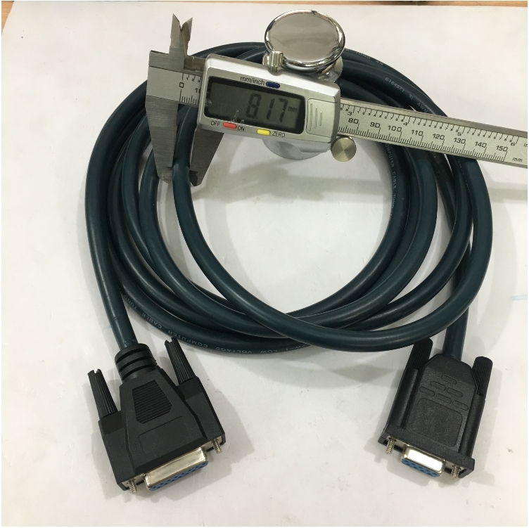 Cáp Điều Khiển RS232 DB9 Female to DB15 Female 2 Row 15Pin 28AWG E164571 Cable Green Length 3M