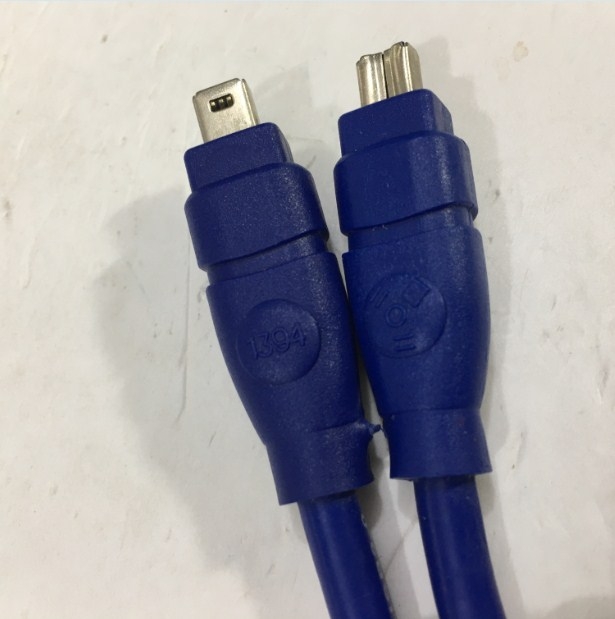 Cáp IEEE 1394a FireWire 400 Cable 4 Pin to 4 Pin Blue Length 1.8M
