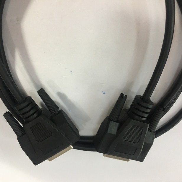 Cáp RS232C Chuẩn Công Nghiệp 15 Chân 2 Hàng Âm Âm Cổng Song Song Nối tiếp D-SUB DB15 Female to DB15 Female 2 Row 15Pin 28AWG Cable Black Length 2M