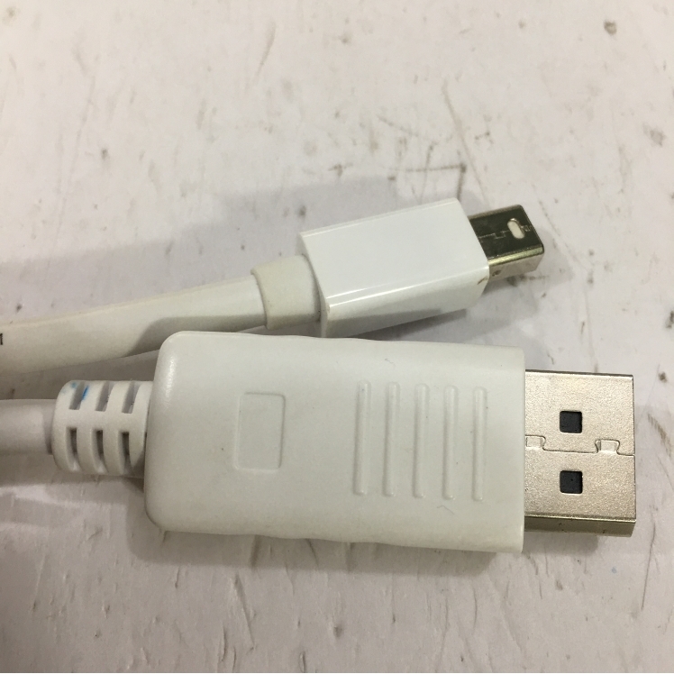 Cáp Mini DisplayPort Thunderbolt Male to DisplayPort Male Adapter E301195 White Extension Cable Support Up to 4K Length 30Cm