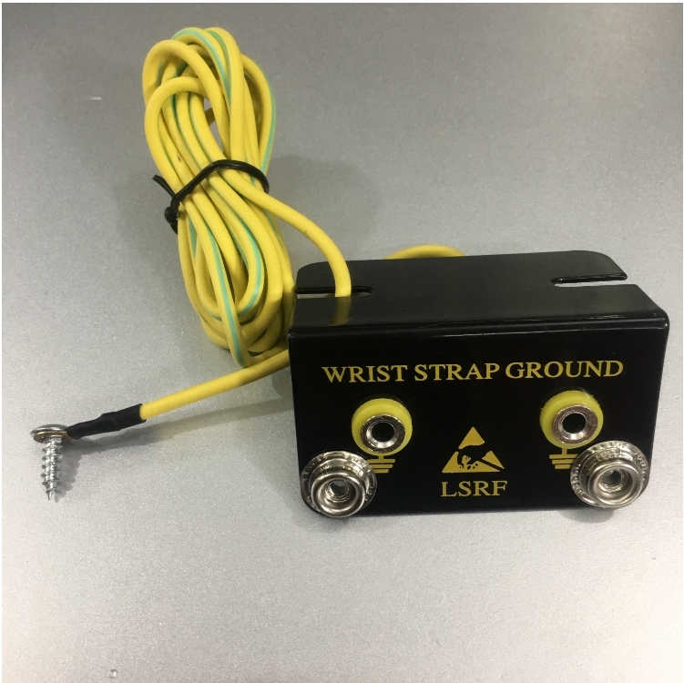Ổ Cắm Chống Tĩnh Điện Tiếp Địa Đeo Cô Tay 2 Lỗ LSRF Wrist Strap Ground Cord  For Wrist Strap Table Mats Cable Length 1.8M