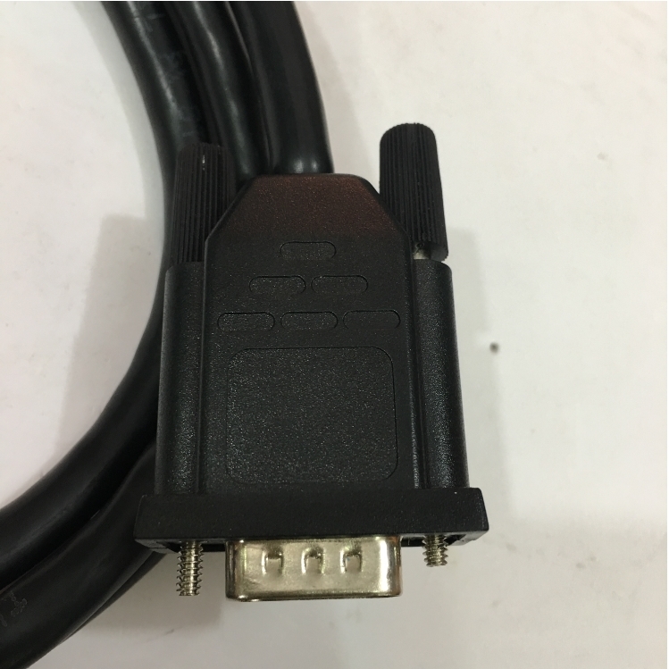 Cáp Điều Khiển RS232 DB9 Male to DB15 Female 2 Row 15Pin 28AWG Cable Black Length 1.5M