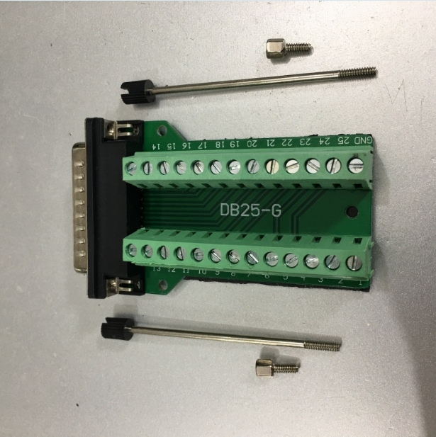 Đầu Cắm Nối Mô Dun Bắt Vít Khối RS232 Nối Tiếp 25 Chân Dương DB25 Terminal Male With Screw DB25 Breakout Connector RS232 Serial  25 Pin Connector