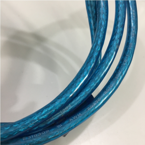 Cáp IEEE 1394a FireWire Cable 6 Pin to 6 Pin Hàng Chất Lượng Cao E318309 AWM STYLE 20276 80°C 30V VW-1 Tốc Độ Truyền Dữ Liệu Lên Tới 400Mb / giây Blue Length 1.5M