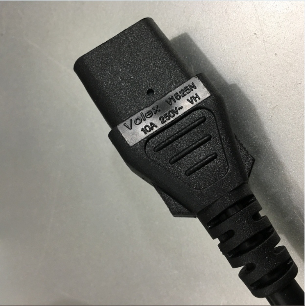 Dây Nguồn NEMA 5-15P to IEC 320 C13 Power Cord VOLEX PS204N V1625N 10A 250V 3x0.75mm² Length 1.8M