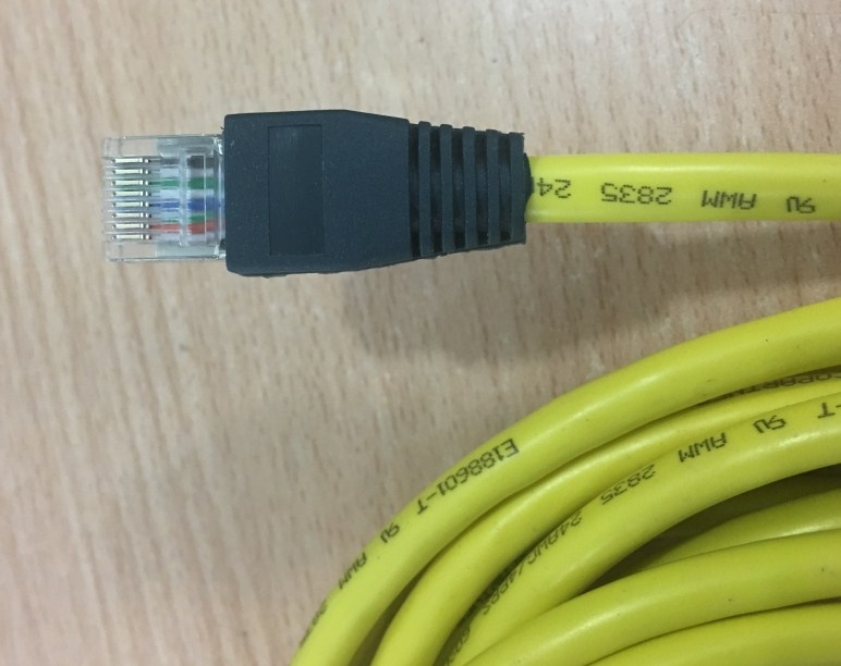 Cáp Mạng Đúc Bọc Sắt Chống Nhiễu CAT5E ETL Verified to EIA/TIA 568B CAT5E RJ45 Ethernet Network Patch Cable Straight-through Yellow Length 5M