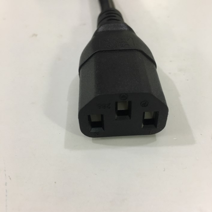 Dây Nguồn LONGWELL LP-45 LS-13G Chuẩn 2 Chân Dẹt Và 1 Tròn NEMA 5-15P to C13 AC Power Cord 10A 250V 3x0.75mm² Length 1.8M