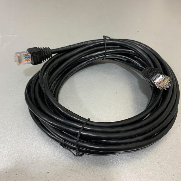 Dây Nhẩy Chuẩn Chéo CAT5E U/UTP Patch Cord Crossover Cable Ethernet 4PR 24AWG Black Length 5M