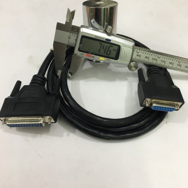 Cáp Điều Khiển RS232 DB25 Female to DB15 Female 2 Row 15Pin 28AWG Cable Black Length 1.5M