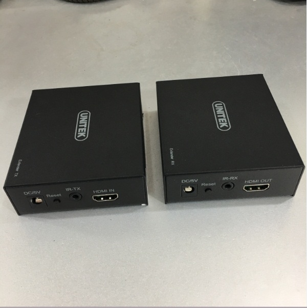 Bộ Chuyển Đổi Tín Hiệu HDMI to LAN Unitek V101A HDMI Network Ip Extender 150 Meters Sender and Receiver Adapter