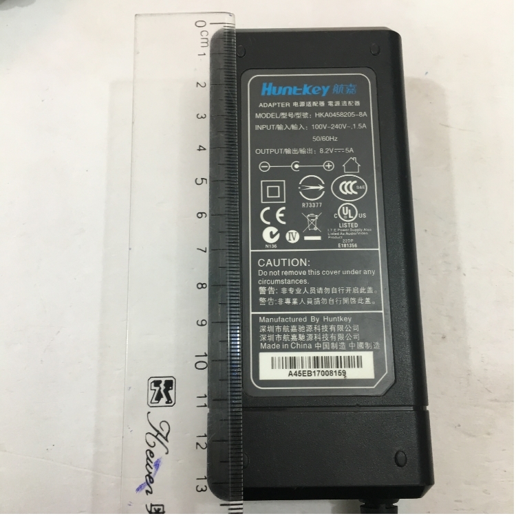 Adapter Original 8.2V 5A 41W Huntkey HKA0458205-8A Connector Size 5.5mm x 2.5mm