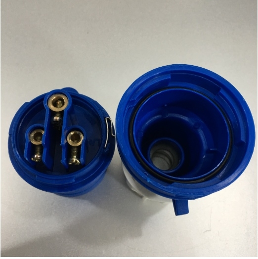 Ổ Cắm Công Nghiệp MPE IP44 2P+E IEC309-2 6H 250V 16A MPN-013 Induatrial Connector Blue