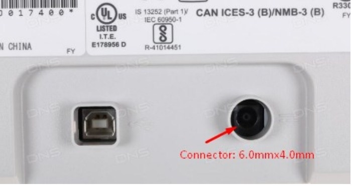 Adapter Original SUNNY SYS1541-2424 24V 1A 24W For Scanner Fujitsu SP1120/ SP1125/SP1130 Connector Size 6.0mm x 4.0mm