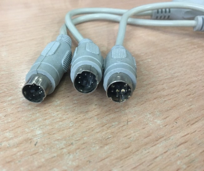 Cáp Chuyển Đổi AT 5 Pin DIN Female to 6 Pin Mini Din PS2 Male Keyboard Adapter Length 20Cm For Keyboard and Barcode Scanner