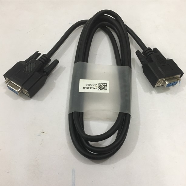 Cáp Điều Khiển RS-232C 6232-9F9F-06E Straight Through Cable DB9 Female to DB9 Female Cable PVC Black Length 1.8M For AGV Key Cart Toyota Material Handling