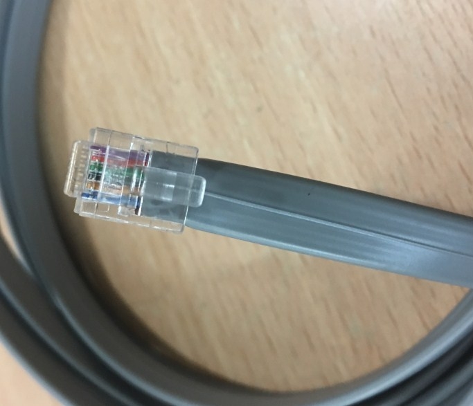 Cáp Điện Thoại Mỏng Dẹt Telephone Polycom RJ12 6P6C to RJ12 6P6C 26AWG Flat Grey Length 5M