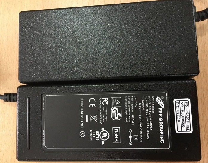 Adapter Hội Nghị Truyền Hình POLYCOM RealPresence Group 500 310 300 FSP075-DMCA1 12V 6.25A 75W Connector Size 5.5mm x 2.5mm