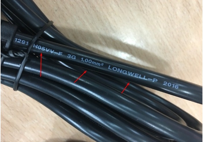 Dây Nguồn Longwell LP-61L LS-60 UK Chuẩn 3 Chấu Có Cầu Chì AC Power Cord BS1363 to C13 10A 250V 3X1.0mm For Máy Chủ IBM HP LENOVO Length 2.5M