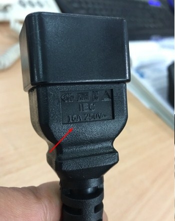 Dây Nguồn E-JUN EJ-99 EJ-88 Power Cord IEC 60320 C20 Plug to C21 Connector 16A 250V 3X2.5mm² length 3M