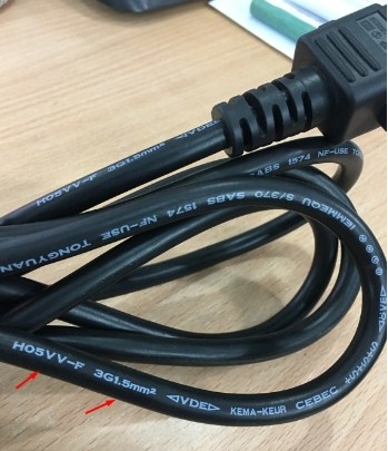 Dây Nguồn Server Volex VAC19 N16916 AC Power Cord BS1363 to IEC60320 C19 13A 16A 250V 3x1.5mm For Máy Chủ và Cisco Router Length 2.5M