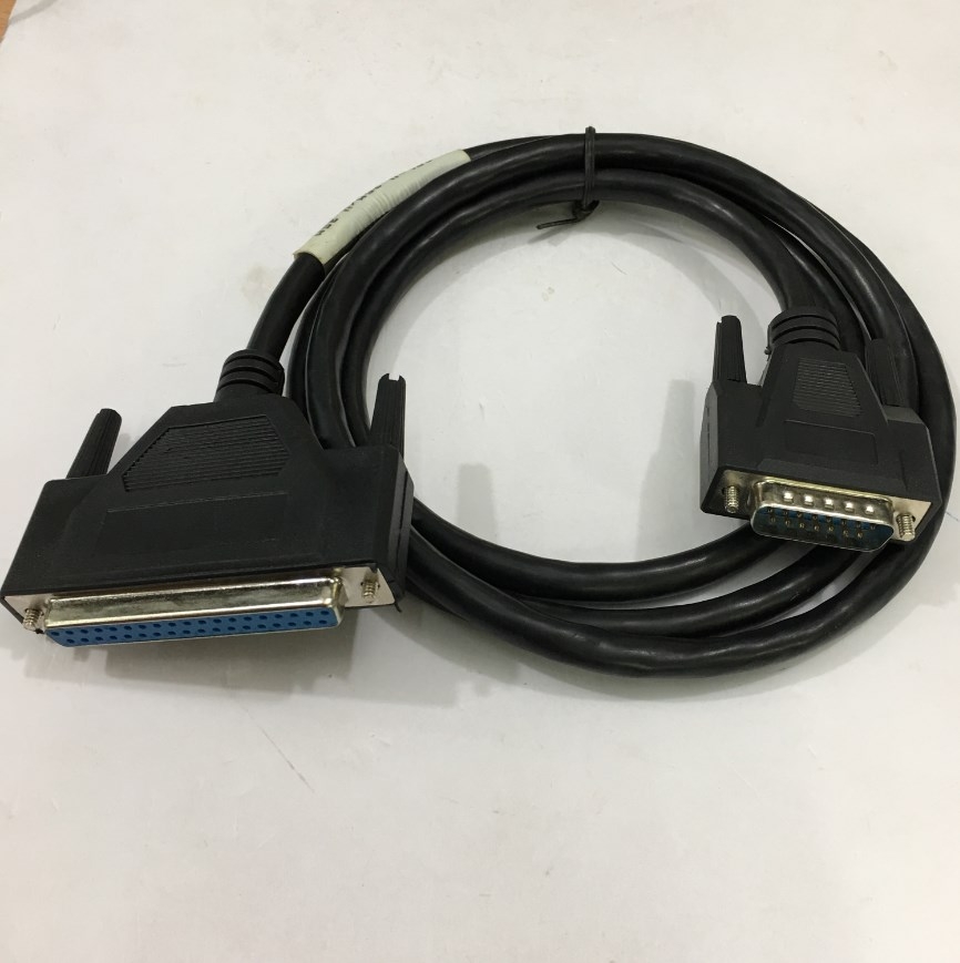 Cáp Điều Khiển RS232 DB37 Female to DB15 Male 2 Row 15Pin 28AWG Cable Black Length 1.5M