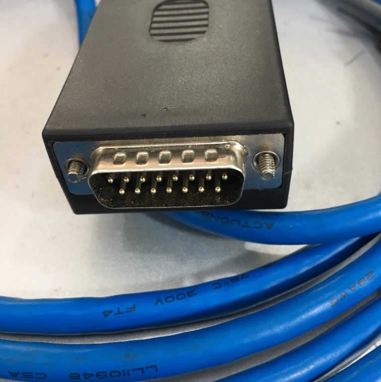 Cáp Kết Nối 15 Pin D-Sub DB15 Male to Male DB15 Screw Terminal Block Cable Length 3M