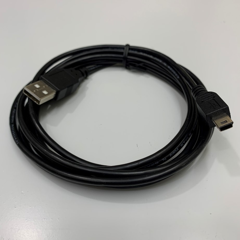 Cáp Lập Trình APCS-CM5L7U Communication Cable USB to Mini USB 5P Plug 7Ft Dài 2M For LS Electric L7 Series Servo CN5 Connector to Computer