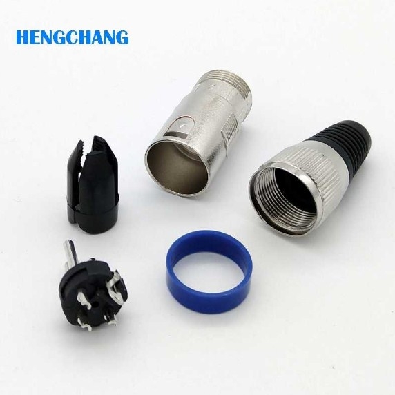 Rắc Hàn Brand OEM Jack CANON 3 Pin Male XLR Microphone Mic Âm Thanh Kết Nối Karaoke Mono Connector Cable Diameter 7mm Silve