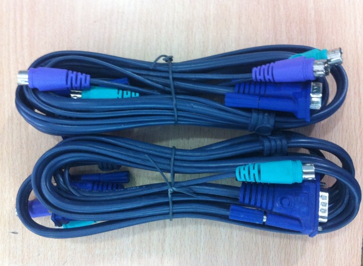 Cáp Điều Khiển LANBE KVM Switch Cable 3 in 1 PS2 Keyboar Mouse and VGA Male to Male For KVM Switch Smart View Pro or KVM Switch Length 1.8M