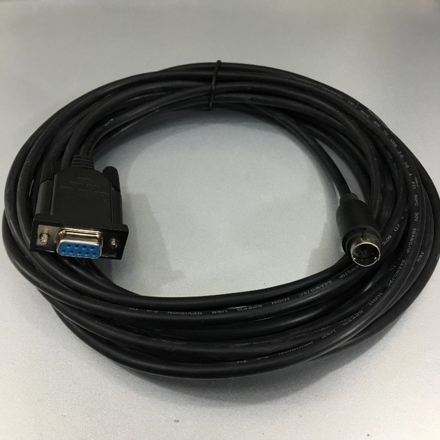 Cáp Lập Trình AFC8513 25ft Dài 7.5M Cable MD5M to DB9 Female For PLC Panasonic Nail FP0\FP2\FP-M\FP-X\FP-E\FP-G Series Connect Computer/HMI Có Chống Nhiễu Shielded