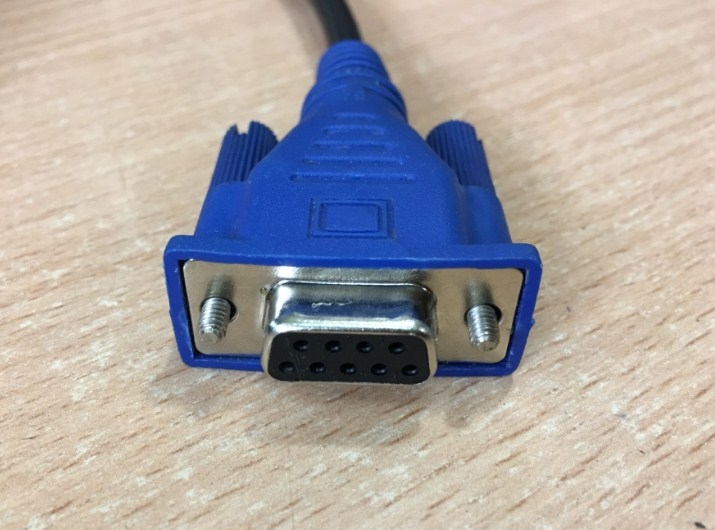 Cáp Máy Cắt Decal MIMAKI CF2-0912RC Cutter Plotter Serial Com Cable RS232 DB9 Female to DB25 Male Black Length 10M