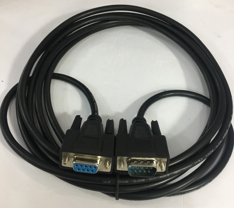 Cáp Điều Khiển Chuẩn RS485 Communication Cable DB9 Male to DB9 Female 2M Kết Nối Rơ Le Bảo Vệ Siemens Siprotec Với MOXA NPort 5150A