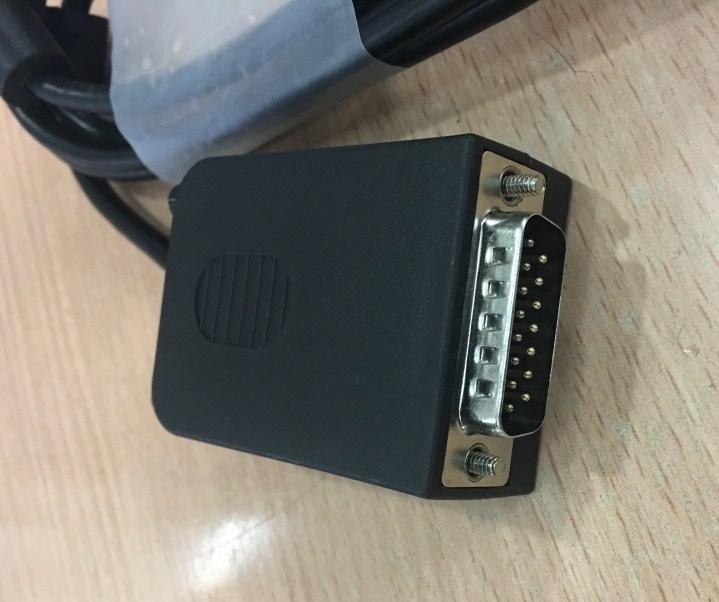 Cáp Lập Trình PLC KOYO D4-DSCBL Programming DL405 Cable RS232C DB15 Male to DB9 Female For Use With All DL405 CPUs 5M