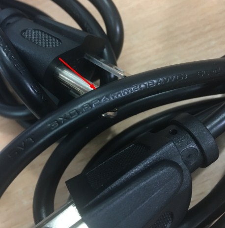 Dây Nguồn DA HENG TONG E312615 DHT13 DHT35 NEMA 5-15P to C13 AC Power Cord 10A 125V 3x0.824mm 18AWG Length 1.8M