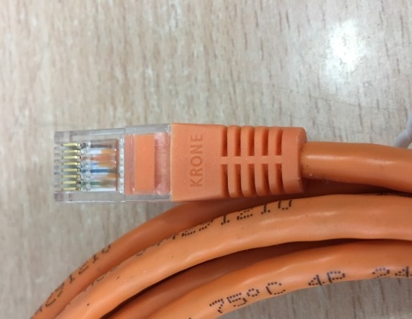 Dây Nhẩy Original Patch Cord Lan Network ADC Krone 6451 5 097-30 Cat5e UTP 8 Wire Full Straight-Through Cable Orange Supports 10/100/1000 Ethernet Length 3M