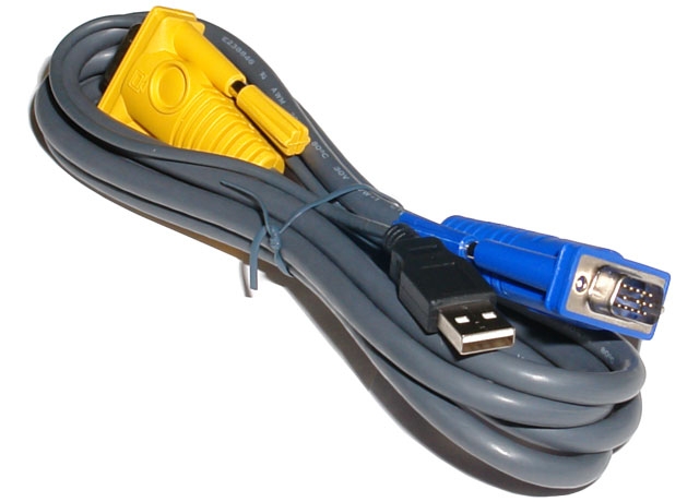 Cáp KVM Switch 2-in-1 USB LANBE Length 1.8M